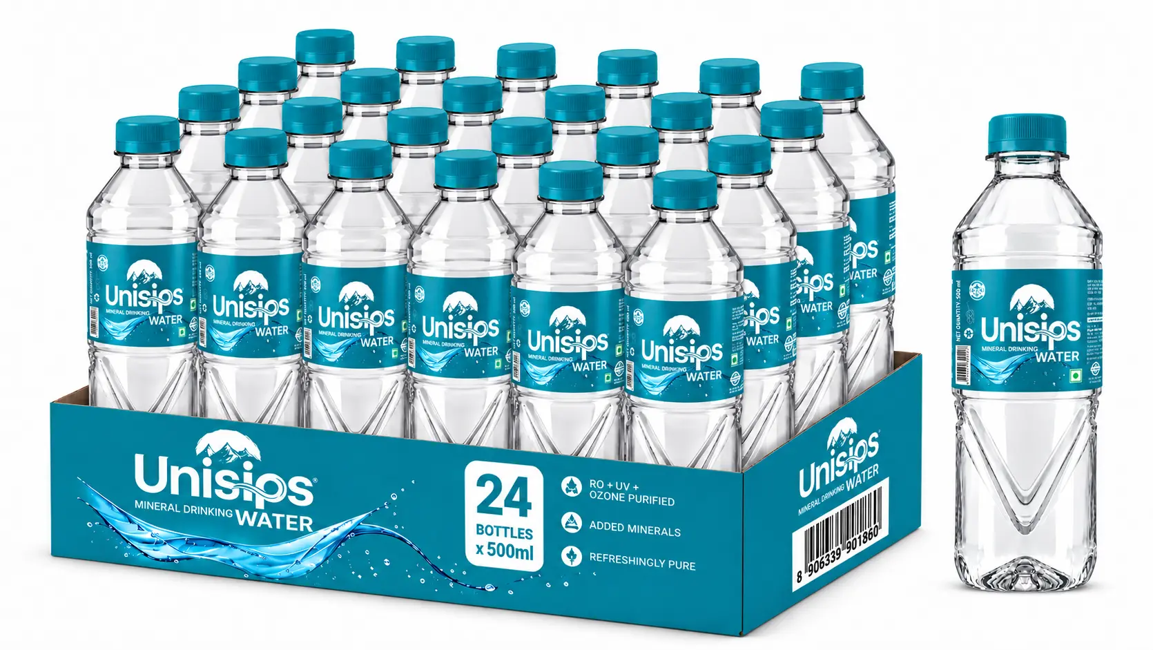 Unisips 500 ML case of 24